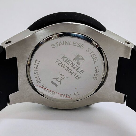 Kienzle Poseidon 1822 Date 53mm Case Rubber Band Quartz Men's German Wristwatch - Picture 7 of 9